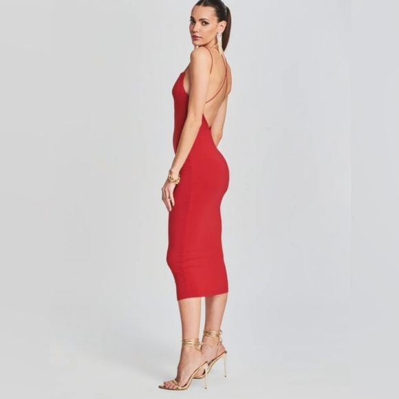 SER.O.YA Revolve Red Sexy Brogan Midi Bodycon Dress S NWT - Picture 2 of 10